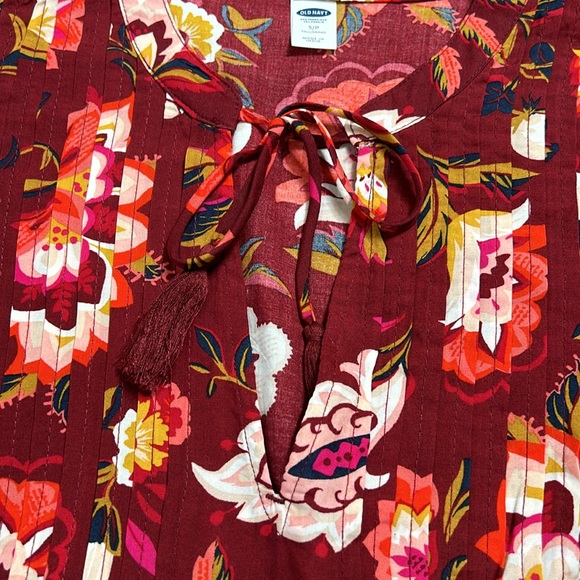 Old Navy floral long sleeve dress.  Size Small. Great condition. - Picture 4 of 12